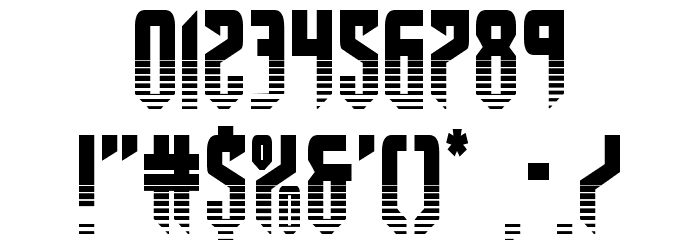 Fedyral II Halftone Font OTHER CHARS