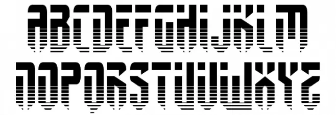 Fedyral II Halftone Шрифта ВЕРХНИЙ