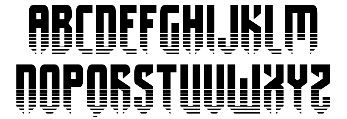 Fedyral II Halftone Font LOWERCASE