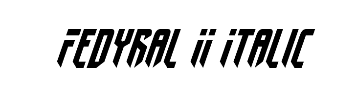 Fedyral II Italic Font