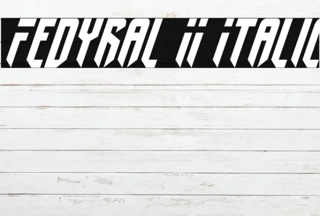 Fedyral II Italic Example 2