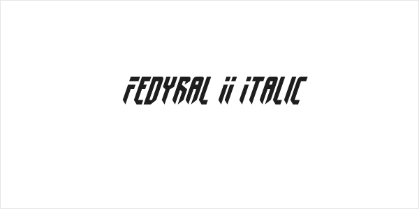 Fedyral II Italic Logo