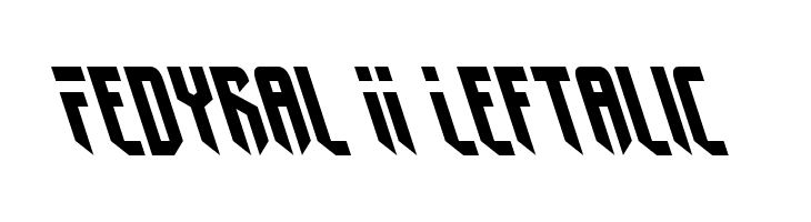 Fedyral II Leftalic Шрифта