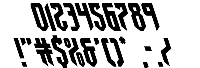 Fedyral II Leftalic Шрифта ДРУГИЕ символов