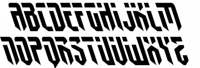 Fedyral II Leftalic Schriftart Groß