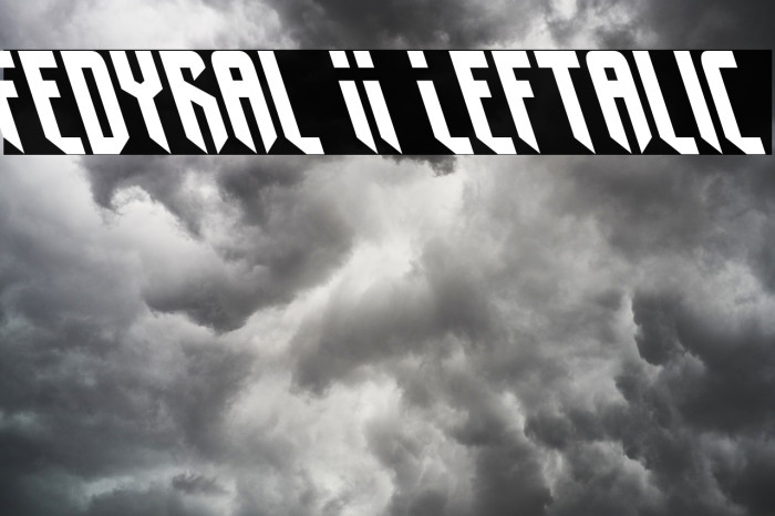 Fedyral II Leftalic Шрифта examples