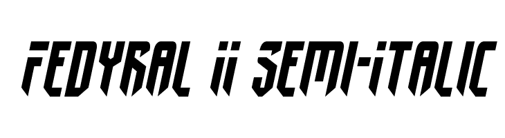 Fedyral II Semi-Italic Schriftart