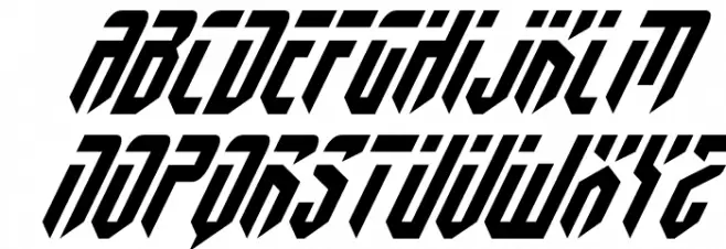 Fedyral II Super-Italic 字体 大写