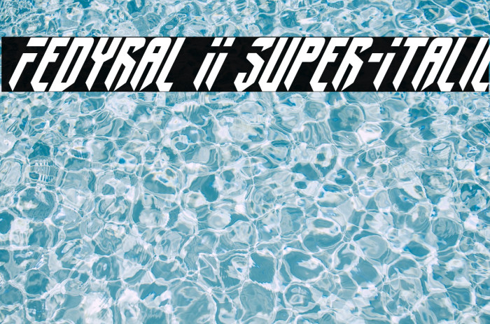 Fedyral II Super-Italic Font examples