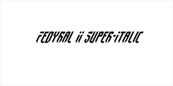Fedyral II Super-Italic Logo