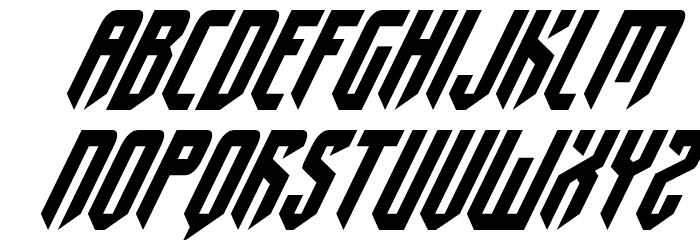 Fedyral II Super-Italic Font LOWERCASE