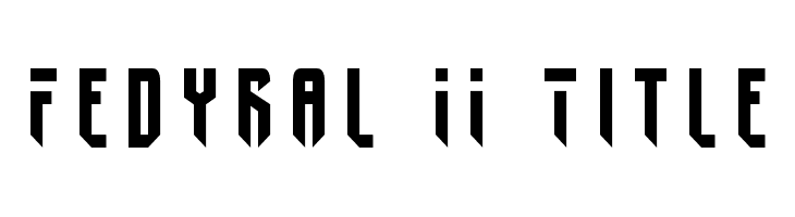 Fedyral II Title Fonte