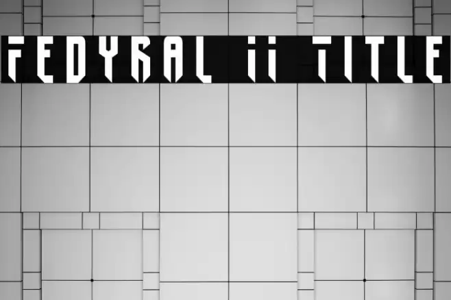 Fedyral II Title Fonte examples