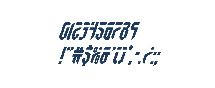 Fedyral Italic Other Characters