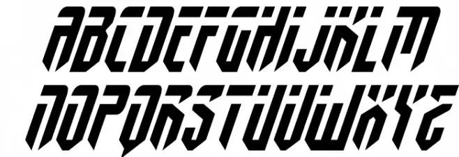 Fedyral Italic Schriftart Groß