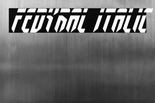 Fedyral Italic Font examples