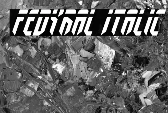 Fedyral Italic Font examples