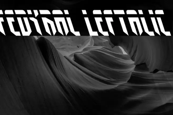 Fedyral Leftalic Font examples