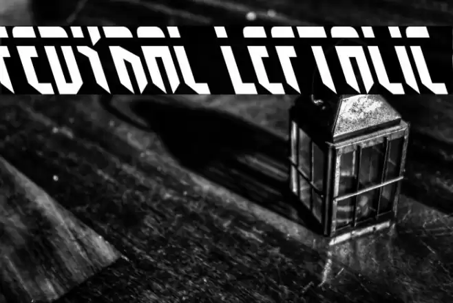 Fedyral Leftalic Font examples