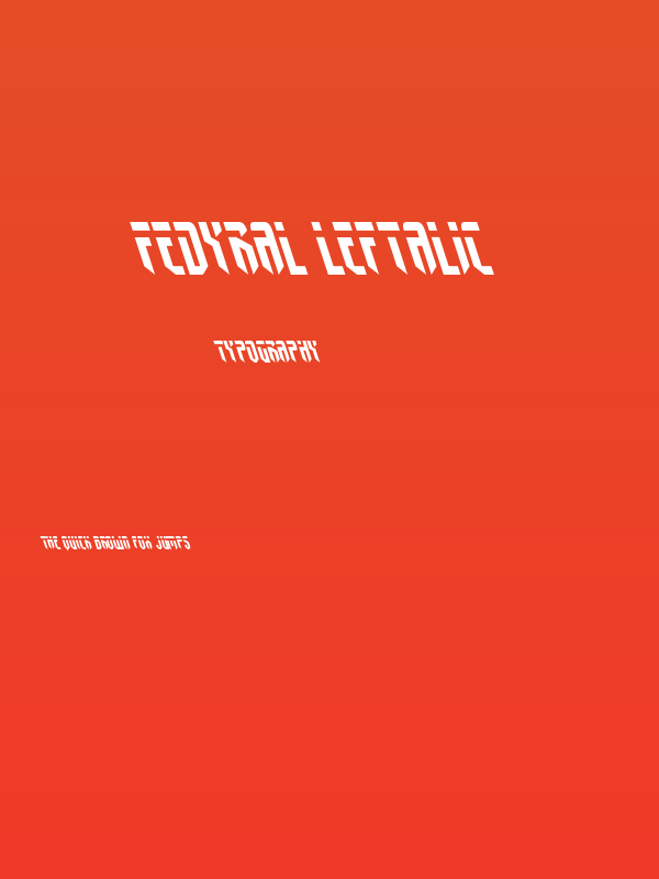 Fedyral Leftalic Poster