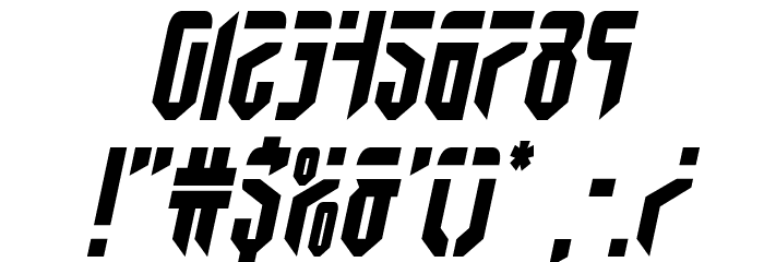 Fedyral Semi-Italic Font OTHER CHARS