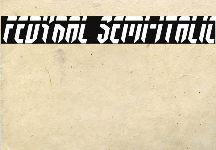 Fedyral Semi-Italic Font examples