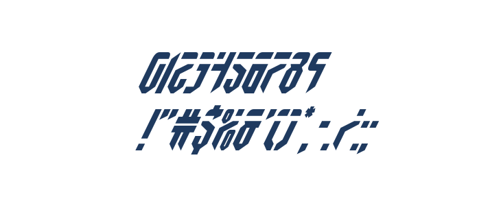 Fedyral Super-Italic Other Characters