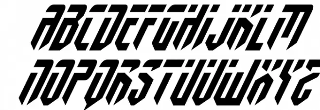 Fedyral Super-Italic Шрифта ВЕРХНИЙ