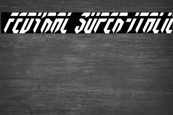 Fedyral Super-Italic Font examples