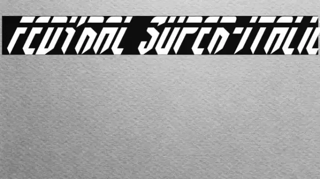 Fedyral Super-Italic Font examples