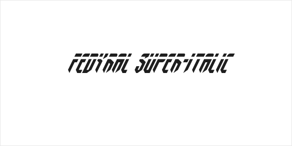 Fedyral Super-Italic Logo