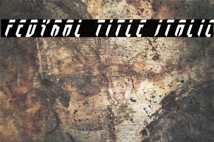 Fedyral Title Italic Font examples