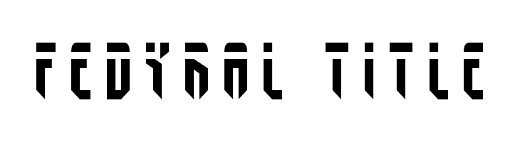 Fedyral Title  免费字体下载