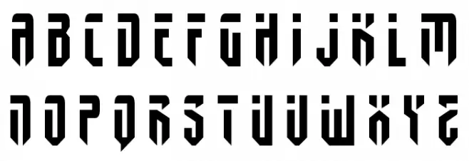 Fedyral Title Font UPPERCASE