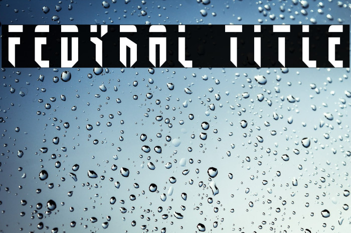 Fedyral Title Font examples
