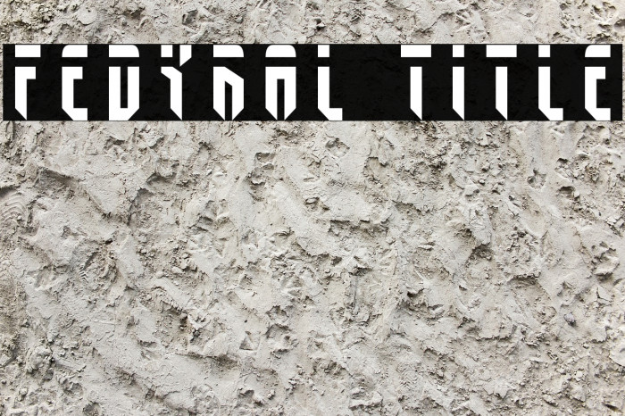 Fedyral Title Font examples