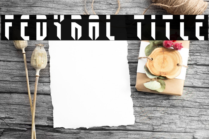 Fedyral Title Font examples