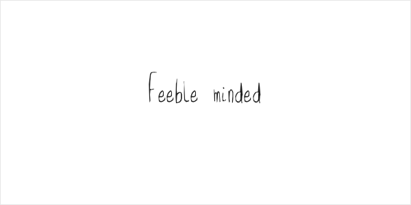 Feeble minded Logo