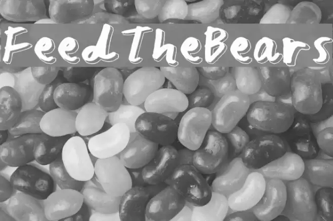 Feed The Bears Font examples