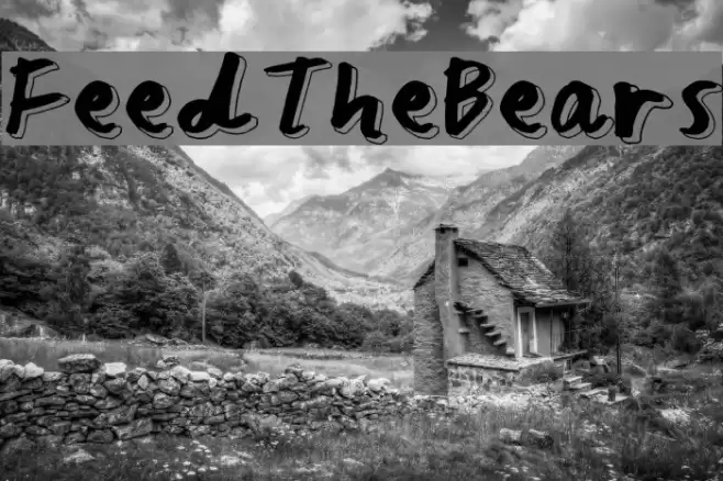 Feed The Bears Font examples