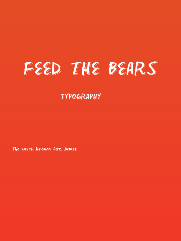 Feed The Bears Poster