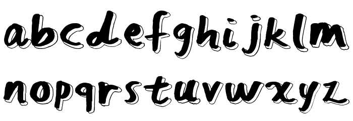 Feed The Bears Font LOWERCASE