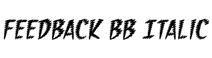 Feedback BB Italic Font