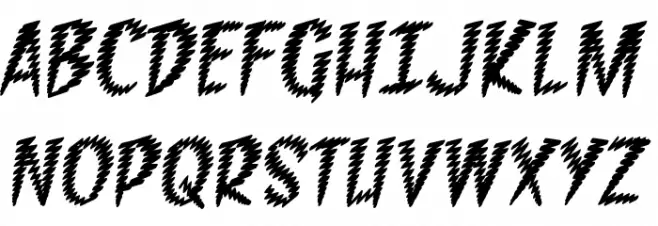 Feedback BB Italic Font Litere mari