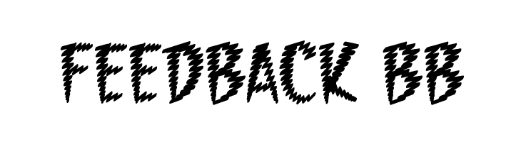 Feedback BB  フリーフォントのダウンロード