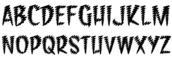 Feedback BB Font LOWERCASE