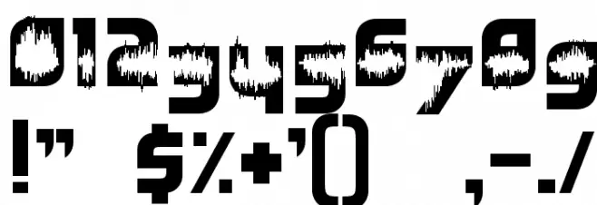 Feedback Loud Font OTHER CHARS