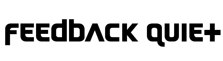 Feedback Quiet  Fuentes Gratis Descargar