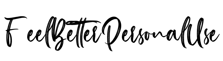 Feel Better Personal Use  Скачать бесплатные шрифты