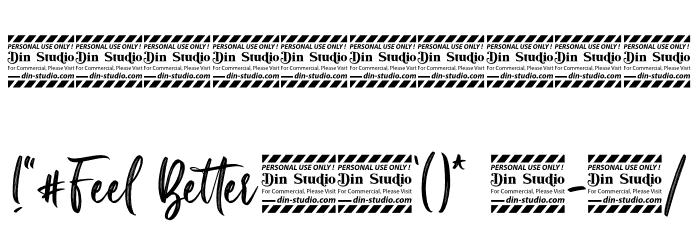 Feel Better Personal Use Font OTHER CHARS
